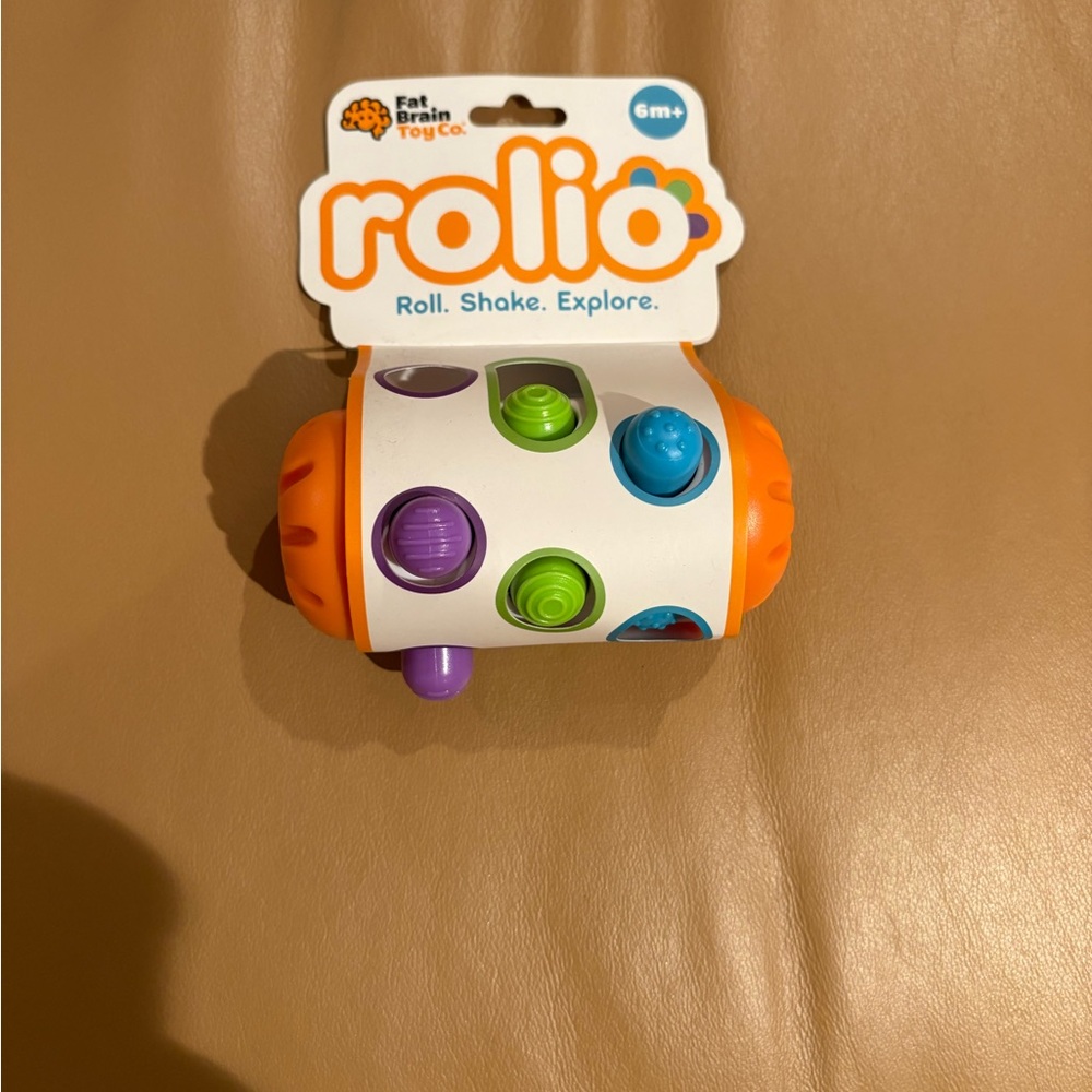 Orange and Purple Learning Toy with Interactive Features